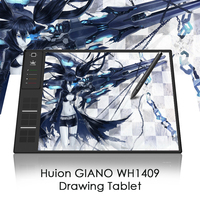 Huion — tablette graphique WH1409 V2, avec stylet de dessin interactif sans fil, à 8192 niveaux de sensibilité à la pression, pour créateurs artistiques