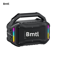 Haut-parleur BMTL Job, portable, haute puissance, 80W, subwoofer, construction en plastique, système audio pour chantier, 5000-10000mAh