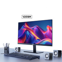 Moniteur d'ordinateur à écran LED de 24,5 pouces, qualité d'image hautement détaillée, écran plat pour les joueurs