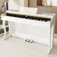 Piano numérique droit lesté avec clavier à marteaux externe, 3 pédales, haut-parleur intégré, polyphonie 256 notes pour professionnels avancés et églises