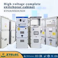 Panel de Gas Inflable de 24kV, 1250A, 1600A, 2000A, Totalmente Aislado, Blindado, con Revestimiento Metálico, para Centros de Datos, Equipamiento de Conexión de Alta Tensión