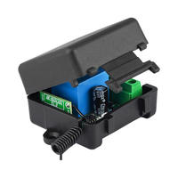 Système de télécommande sans fil 433 MHz à 2 boutons, récepteur relais ABS unidirectionnel, code d'apprentissage, portée 10-50 m, 10A 24V, intelligent KAIYI
