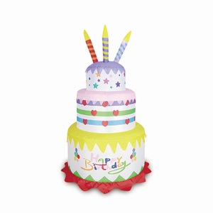 Gâteau gonflable personnalisé pour Noël et anniversaire, moule à gâteau gonflable de 6 pieds pour décoration de fête - Product Image 1