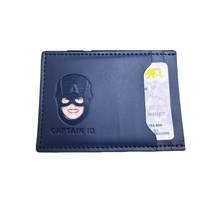 Dompet Kartu Nama & ID Kulit Vegan Tipis dengan Logo Kustom, Hadiah Bisnis Promosi