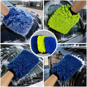 Gant de lavage de voiture en microfibre chenille <span class=keywords><strong>double</strong></span> face premium 120 g/m², sans rayures ni peluches, 26*19 cm - Product Image 5