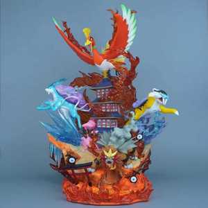 Figura de Anime Pokémoned Trio <span class=keywords><strong>Master</strong></span>, Rey del Viento, Escuadrón de Bestias Sagradas, Juguete de Moda, Regalo, Adorno de Escritorio Extra Grande, Coleccionables - Product Image 1
