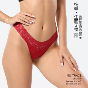 Ropa Interior de Mujer 2025, Nuevo Estilo, Cómoda, Transpirable, en Forma de T, Simple, de Talle Bajo, de Encaje, Sin Costuras, de Punto, de Algodón Puro - Product Image 2