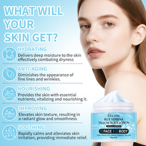 Blue Whipgrass & Tallow Anti-Aging <b>Face</b> and Body Lotion Moisturizer Cream for Skin Care - Product Image 4