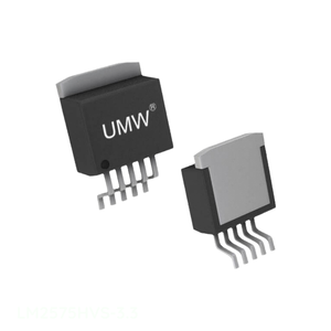 Circuit intégré de gestion de l'alimentation (PMIC) LM2575HVS-3.3, régulateur de tension descendante (BUCK) 3.3V 2A, en boîtier DDPAK, distributeur agréé, circuits intégrés, puce TO 263 6, D2PAK - Product Image 1