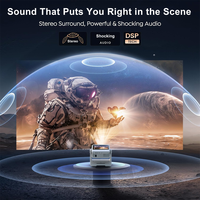 Nouveau projecteur vidéo portable intelligent 2026 à double écran 1080P Full HD LED LCD 4K Android 12 pour la maison, le bureau et le home cinéma