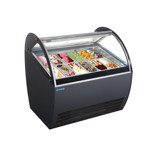 Lemari Pendingin Es Krim Komersial Kohinur Kapasitas 170L -18 -22 Derajat Celcius Konstruksi Kaca Stainless Steel untuk Restoran/Hotel - Product Image 1