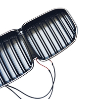 Alta calidad para 19-22 X7 G07 doble 2 líneas Led rejilla negro brillante