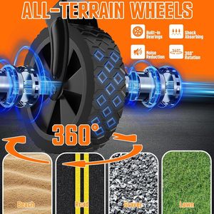 Hafif Taşınabilir Çok Amaçlı Alışveriş Katlanabilir El Arabası, Market, Kamp, Plaj, Bahçe, Sporlar İçin Siyah - Product Image 5