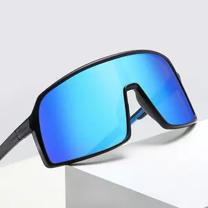 남성용 고품질 맞춤형 야외 승마 안경 편광 모션 선글라스 TR90 원피스 대형 프레임 선글라스