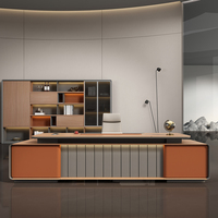 Ensemble table et chaise de bureau, mobilier de bureau à domicile, bureau de direction avec un style moderne et luxueux