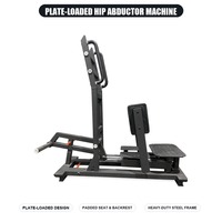 Appareil de musculation professionnel à charge libre pour la gym : Machine à fessiers à charge libre, Machine à adducteurs et abducteurs Glute Drive
