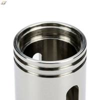 Custom CNC Turned Stainless Steel Cylindrical Sleeve with Mirror Polished Finish and Precision Grooves OEM ODM