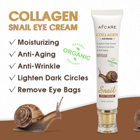 Crème pour les yeux sans parabène Acide hyaluronique Collagène Vitamine C E Rétinol pour les cernes - Hydratant anti-âge (Marque privée)