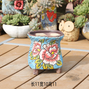 Jingdezhen <span class=keywords><strong>Peint</strong></span> Succulentes En Céramique <span class=keywords><strong>Pot</strong></span> <span class=keywords><strong>De</strong></span> <span class=keywords><strong>Fleur</strong></span> En Gros - Product Image 2