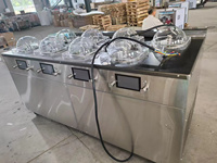Máquina Comercial de Helados de 8 Cilindros, Máquinas para Hacer Gelato Congelado con Compresor de 8 Marcas para Heladería