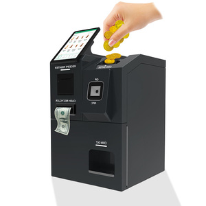 Máquina de cambio de monedas de 21,5 pulgadas, máquina de cambio automático, quiosco de autoservicio de monedas con código <span class=keywords><strong>QR</strong></span> NFC, pago en efectivo - Product Image 2
