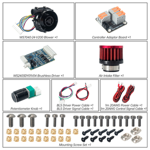 Ventilador BIGTREETECH 24V 7040 WS7040 Turbo Kit con Filtro de Aire DC para Voron2.4 VzBot, Piezas de Refrigeración para Impresora 3D, Uso Industrial - Product Image 6