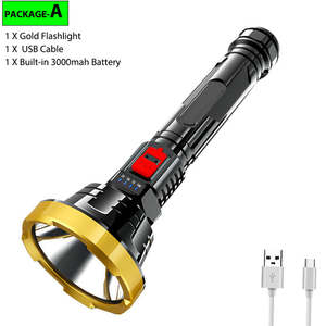 Çok fonksiyonlu led el feneri usb uzun menzilli ışık taşınabilir yürüyüş kamp çadır ışıkları acil durum ışığı açık meşale ışık - Product Image 4