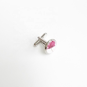 <span class=keywords><strong>Gemelos</strong></span> de flores prensadas secas reales para mujer, diseño único, resina transparente redonda personalizada, epoxi - Product Image 6