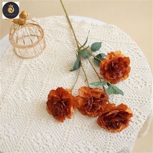 ดอกโบตั๋นดอกกุหลาบคั่ว4หัวจากออสตินดอกชบาดอกคาร์เนชั่นคั่วแห้ง - Product Image 6