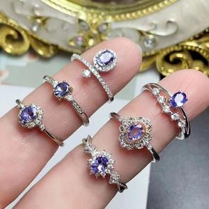 कारखाने उच्च गुणवत्ता वाली प्राकृतिक टैन्ज़ानाइट टेट्राममेट बैंगनी अंगूठी शादी या पार्टी के लिए डायमंड क्लासिक शैली की आपूर्ति करता है। - Product Image 4