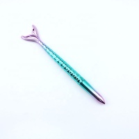 Stylo à encre gel sirène de dessin animé brillant coloré UV pour enfants