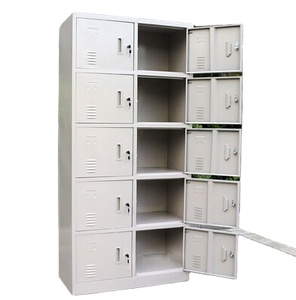 10-Door 5-Tier Key-Lock Metal <strong>Storage</strong> <strong>Locker</strong> Powder Coating Steel Cabinet for Office for Bowling Alley <strong>Storage</strong> - Product Image 2