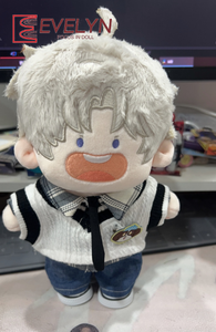 Evelyn 20cm ตุ๊กตาผ้าฝ้ายของเสื้อผ้าเสื้อกั๊กกางเกงกางเกงยีนส์ผูกชุดเสื้อผ้าความรักและ deepspace <span class=keywords><strong>genshin</strong></span> <span class=keywords><strong>impact</strong></span> - Product Image 3