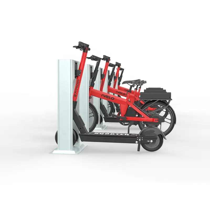 Public Rental Operating Smart Charging Shared Electric Scooter and Ebike Charging Docking Station for Adults
