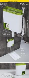 Citerne WC mobile en plastique tout-en-un avec shattaf intégré, économie d'eau, pour cuvette de toilettes à la turque et lavabo - Product Image 5