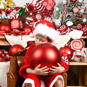 ลูกบอลพลาสติกทรงกลมคุณภาพสูงเคลือบไฟฟ้า แขวนประดับตกแต่ง ปรับแต่งสีได้ เป็นมิตรกับสิ่งแวดล้อม สำหรับคริสต์มาส - Product Image 4