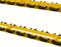 Support de rangement portable et extensible pour 8 paires d'haltères réglables |   Rangement robuste en acier pour charges lourdes, idéal pour les salles de sport et les studios
