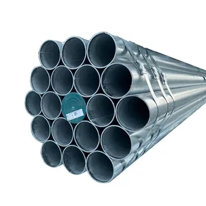 저렴한 중국 가격 150mm 직경 철 용접 기 파이프 핫 딥 Q235b Q345 아연 도금 강철 원형 파이프 및 튜브 온실