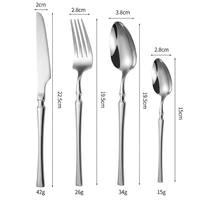 Ensemble de couverts de luxe en acier inoxydable, style vintage, taille fine, pour la maison et la cuisine, compatible lave-vaisselle