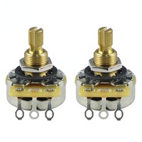 Potentiomètre CTS 500K authentique, axe en cuivre, bouton de volume et de tonalité pour guitare électrique et basse