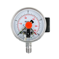 ZHI an YXC-100BFZ 100mm Stainless Steel Accurate Electric Contact Low-Pressure 0-60 Pressure Gauge China OEM 1 Year Warranty