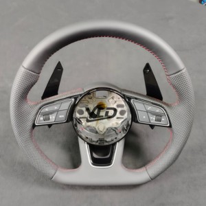 Volante Deportivo de Cuero YLD para Autos Audi R8 <span class=keywords><strong>A3</strong></span> A4 A5 A6 A7 S3 S5 Q5 RS8 S8 RS3 RS4 RS5 RS7 - Product Image 4