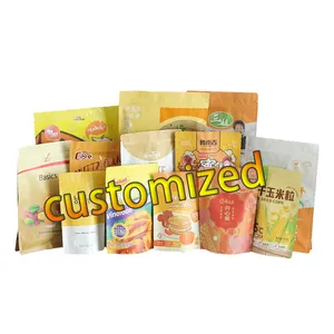 Custom Print Ziplock Foil Pouch 3.5g 7g 14g Food Seal Yellow Plastic Bags Packaging With Logo