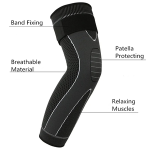 <span class=keywords><strong>Sport</strong></span> Football Basketball Longue Compression Genou <span class=keywords><strong>Mollet</strong></span> Soutien Brace Jambe Wrap <span class=keywords><strong>Mollet</strong></span> Manches Brace Pleine Longueur Jambe Manches - Product Image 2