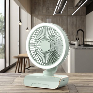 Ventilateur-climatiseur portable rechargeable USB 4000 mAh double usage mural pour la maison et l'extérieur - Ventilateur-climatiseur de bureau numérique - Product Image 2