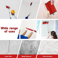 Vente chaude 60cm rouge grattoir mural industriel et bricolage en acier inoxydable mastic plâtrage couteau pour la décoration de la maison