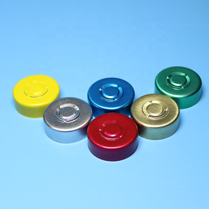 Tapa Desprendible de Aluminio de 20 mm para Viales Farmacéuticos, Opciones en Azul, Plateado y Dorado, Diseño Antiderrames - Product Image 4