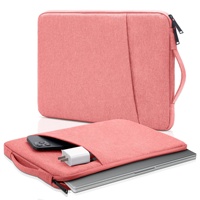 Sac pour ordinateur portable en polyester imperméable, impression sérigraphique, taille personnalisable, fermeture éclair, protection pour ordinateur et tablette, envoi 4oz-8oz