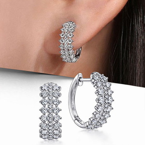 Orecchini a Cerchio Minimalisti per Donne, Stile Cool, Brillanti Ear Cuff, Gioielli per Orecchie alla Moda per Uso Quotidiano - Product Image 1