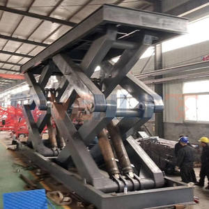 6 tonnes 10000kg 15 tonnes 20 tonnes de capacité de chargement plate-forme hydraulique stationnaire d'ascenseur de cargaison de ciseaux 10 tonnes ont utilisé l'ascenseur de cargaison - Product Image 4